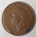 AUSTRALIA 1948 . ONE 1 PENNY . HUGE LIP . OFF CENTRE